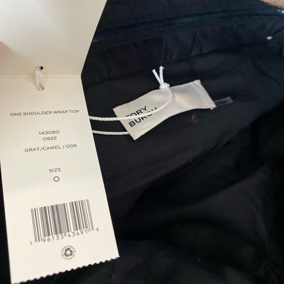 New Tory Burch ONE SHOULDER WRAP TOP $698 0 - Picture 10 of 11